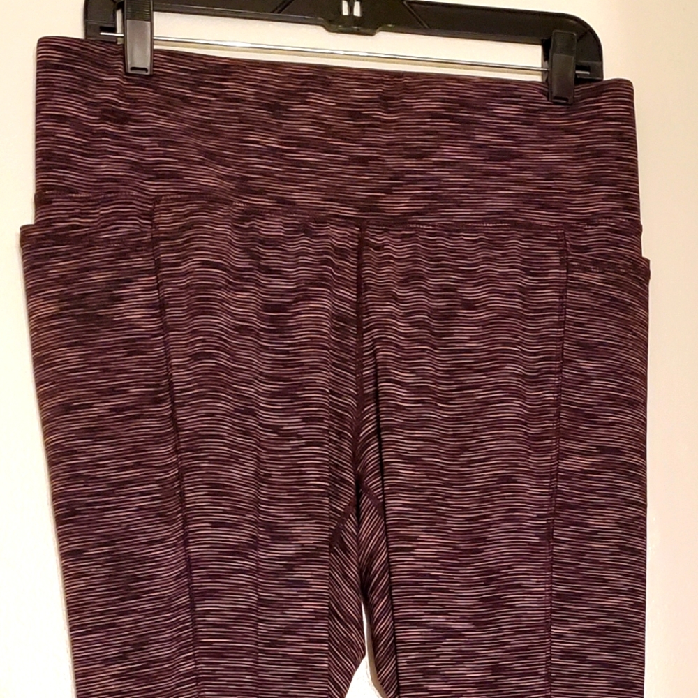 Lane Bryant Livi 14/16 Purple Space Dye Pants with Pockets